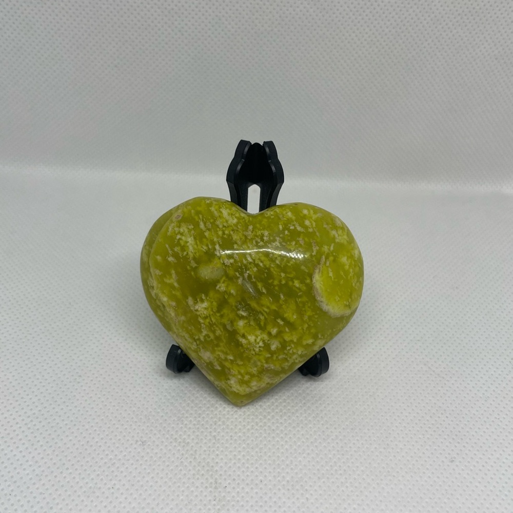 Serpentine Crystal Heart